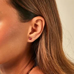 Histoire d'Or Boucles D'Oreilles Puces Fingall Or Jaune Oxyde De Zirconium New