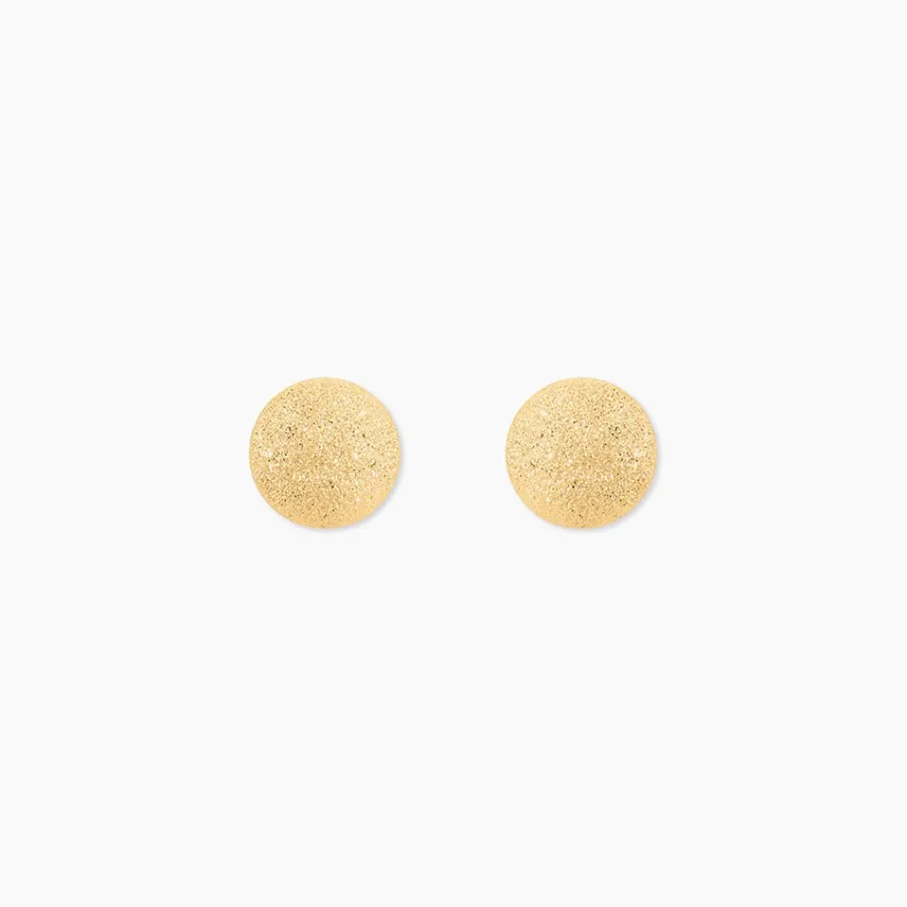 Histoire d'Or Boucles D'oreilles Puces Fidelia Boule Sablee or jaune Best