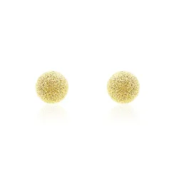 Histoire d'Or Boucles D'oreilles Puces Fidelia Boule Sablee Or Jaune Clearance