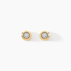 Histoire d'Or Boucles D'oreilles Puces Fatiana or jaune diamant Sale