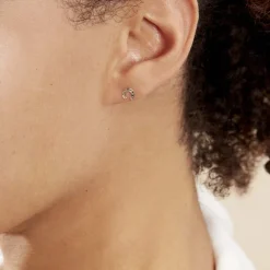 Histoire d'Or Boucles D'oreilles Puces Freyia Cheval Or Jaune Sale