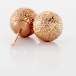 Histoire d'Or Boucles D'oreilles Puces Fidelia Boule Sablee or rose Best