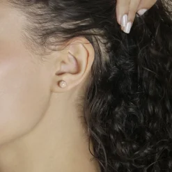 Histoire d'Or Boucles D'oreilles Puces Fidelia Boule Sablee or rose Best