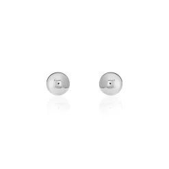 Histoire d'Or Boucles D'oreilles Puces Fidelia Boule or blanc