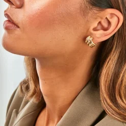 Histoire d'Or Boucles D'Oreilles Puces Fahim Or Jaune Clearance