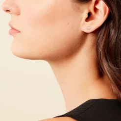 Histoire d'Or Boucles D'oreilles Puces Friðrika Or Jaune Clearance