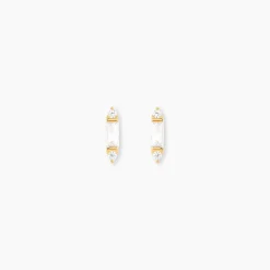 Histoire d'Or Boucles D'Oreilles Puces Fido Or Jaune Oxyde De Zirconium Clearance