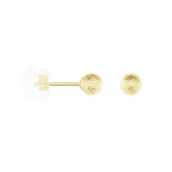 Histoire d'Or Boucles D'oreilles Puces Fidelia Boule Sablee or jaune Hot