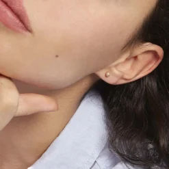 Histoire d'Or Boucles D'oreilles Puces Fidelia Boule Sablee or jaune Hot