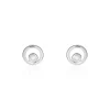 Histoire d'Or Boucles D'oreilles Puces Fidelia Or Blanc Diamant Outlet