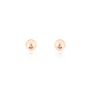 Histoire d'Or Boucles D'oreilles Puces Fidelia Boule Or Rose