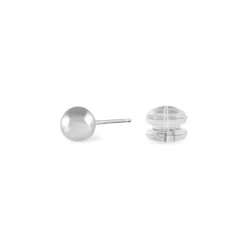 Histoire d'Or Boucles D'oreilles Puces Fidelia Boule or blanc Hot