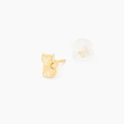 Histoire d'Or Boucles D'oreilles Puces Florenta Chat Or Jaune