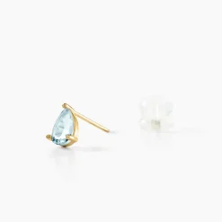 Histoire d'Or Boucles D'oreilles Puces Goutte Or Jaune Topaze or jaune topaze bleu Outlet