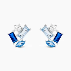 Histoire d'Or Boucles D'oreilles Puces Guillemette Argent Blanc Pierre D'imitation Hot