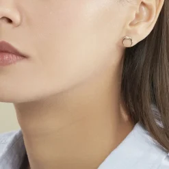 Histoire d'Or Boucles D'oreilles Puces Ginia Plaqué Or Jaune Best