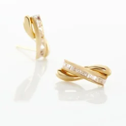 Histoire d'Or Boucles D'oreilles Puces Grebera Or Jaune Oxyde Best