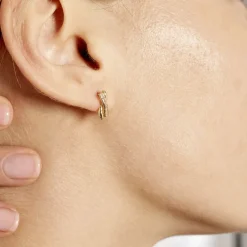 Histoire d'Or Boucles D'oreilles Puces Grebera Or Jaune Oxyde Best