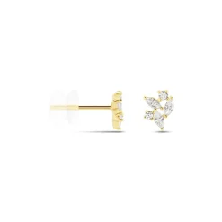 Histoire d'Or Boucles D'oreilles Puces Glorinda Or Jaune Oxyde De Zirconium Outlet