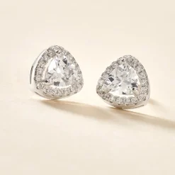 Histoire d'Or Boucles D'oreilles Puces Gorka Argent Blanc Oxyde De Zirconium Best