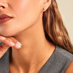 Histoire d'Or Boucles D'oreilles Puces Goutte Or Jaune Améthyste or jaune améthyste violet Best