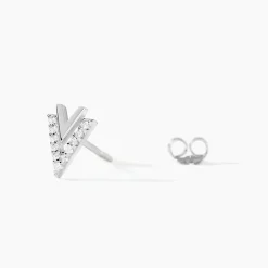 Histoire d'Or Boucles D'oreilles Puces Guenolee Argent Blanc Oxyde De Zirconium Hot