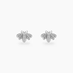 Histoire d'Or Boucles D'oreilles Puces Honey Argent Blanc Best