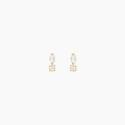 Histoire d'Or Boucles D'oreilles Puces Huey Or Jaune Oxyde De Zirconium Outlet