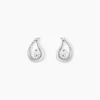 Histoire d'Or Boucles D'oreilles Puces Helie Goutte Or Blanc Oxyde De Zirconium Best