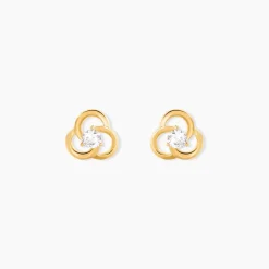 Histoire d'Or Boucles D'Oreilles Puces Isaias Or Jaune Oxyde De Zirconium Hot