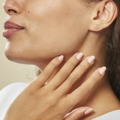 Histoire d'Or Boucles D'oreilles Puces Ilhame Nid Or Jaune Best