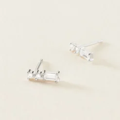 Histoire d'Or Boucles D'oreilles Puces Iolyn Argent Blanc Oxyde De Zirconium Online