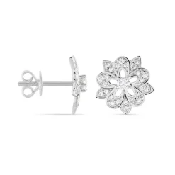 Histoire d'Or Boucles D'oreilles Puces Iona Argent Blanc Oxyde De Zirconium Discount