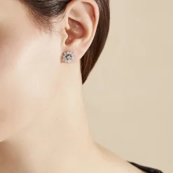 Histoire d'Or Boucles D'oreilles Puces Iona Argent Blanc Oxyde De Zirconium Discount