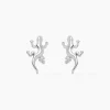 Histoire d'Or Boucles D'oreilles Puces Ivelyse Argent Blanc Clearance