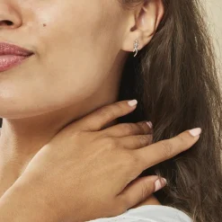 Histoire d'Or Boucles D'oreilles Puces Ivelyse Argent Blanc Clearance