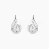 Histoire d'Or Boucles D'oreilles Puces Indian Drop Argent Blanc Oxyde De Zirconium