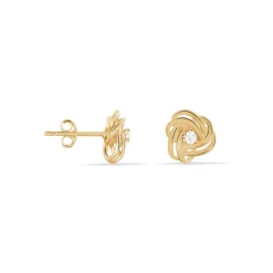 Histoire d'Or Boucles D'oreilles Puces Iwaki Plaqué Or Jaune Oxyde De Zirconium Hot