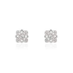 Histoire d'Or Boucles D'oreilles Puces Isia Argent Blanc Oxyde De Zirconium