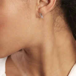 Histoire d'Or Boucles D'oreilles Puces Joy or blanc diamant Clearance