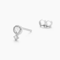 Histoire d'Or Boucles D'oreilles Puces Jill Argent Blanc Oxyde De Zirconium Discount