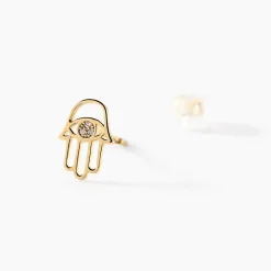 Histoire d'Or Boucles D'oreilles Puces Jamal Or Jaune Diamant Outlet