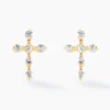 Histoire d'Or Boucles D'oreilles Puces Jesusa Or Jaune Oxyde De Zirconium Outlet
