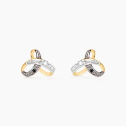 Histoire d'Or Boucles D'Oreilles Puces Jolyon Or Jaune Diamant Clearance