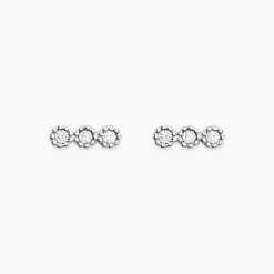 Histoire d'Or Boucles D'oreilles Puces Janys Argent Blanc Oxyde De Zirconium Sale