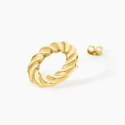 Histoire d'Or Boucles D'Oreilles Puces Josephe Acier Jaune Discount