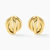 Histoire d'Or Boucles D'oreilles Puces Jackie Acier Jaune Best