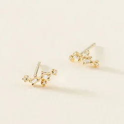 Histoire d'Or Boucles D'oreilles Puces Joy or jaune diamant Best