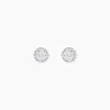 Histoire d'Or Boucles D'oreilles Puces Kadidia Or Blanc Oxyde De Zirconium Discount