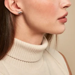 Histoire d'Or Boucles D'oreilles Puces Liraz Argent Blanc Oxyde De Zirconium Discount